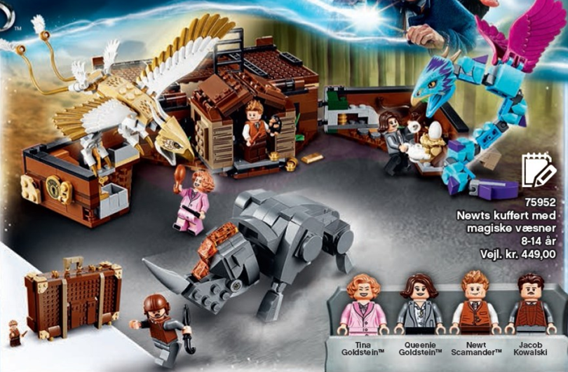 Newt's case of store magical creatures lego